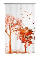 Ridder Duschvorhang Textil Jardin Multicolor 180X200 Cm Duschvorhang,Vorhang,Dus