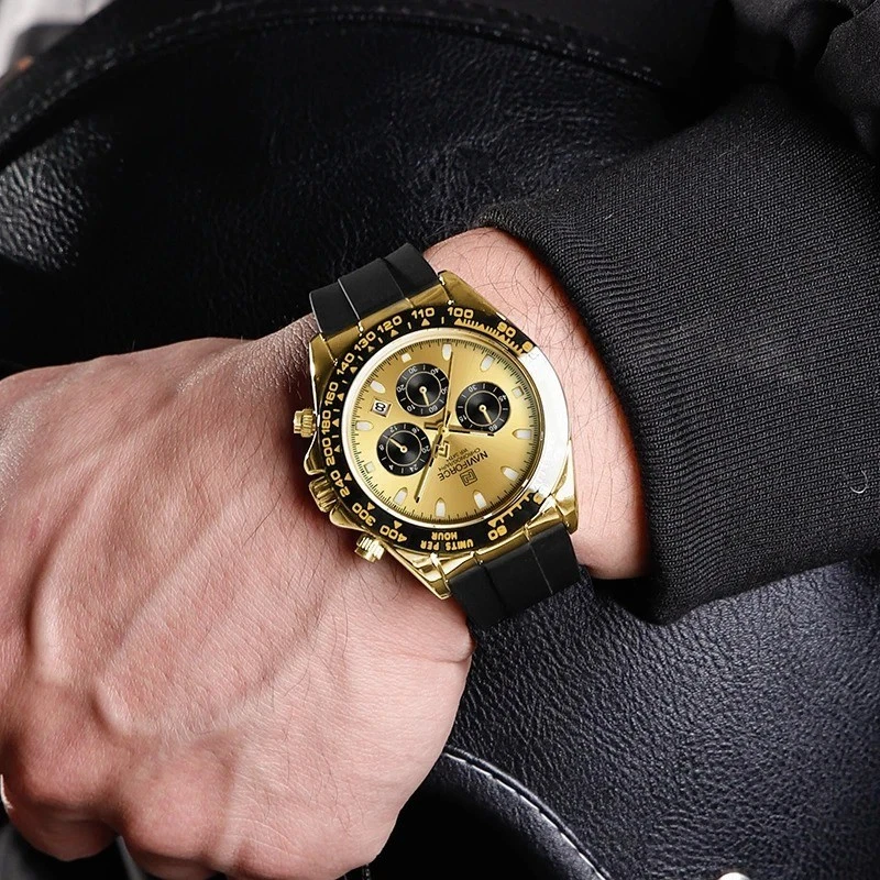 45MM NAVIFORCE Relógio de Mergulhador de Quartzo de Luxo Masculino Silicone Impermeável Luminoso NOVO - Imagem 2 de 4