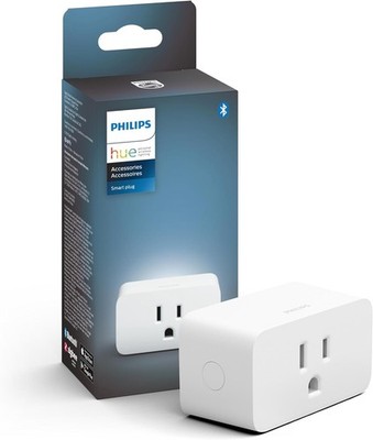Philips Hue Smart Plug for Voice Control and Bluetooth Home Lighting Upgrade