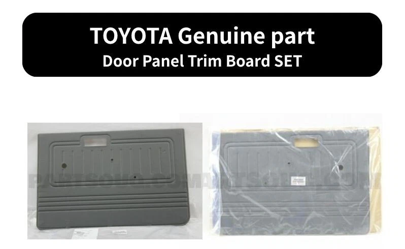 Toyota Genuine Land Cruiser FJ40 BJ40 1969-1986 Door Panel Trim Board SET NEW - Image 1 of 1