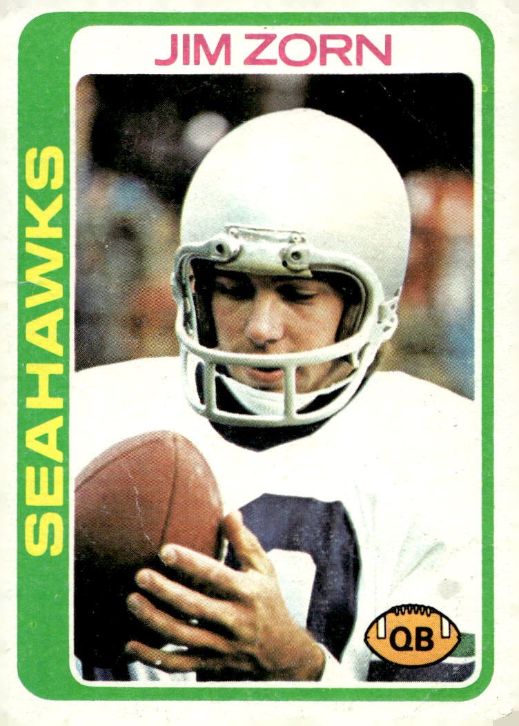 Jim Zorn #383 Football Cards 1978 Topps trading card — raw and PSA graded price guide