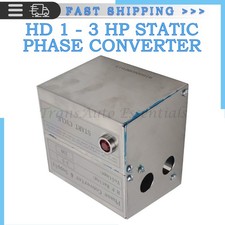NEW 1-3 HP Static Phase Converter Single-Three SCM03 For Mill Drill Lathe Saw