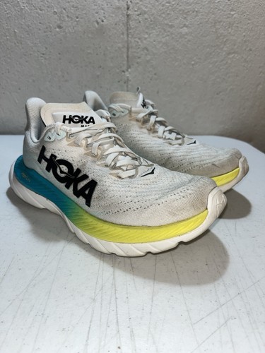 Hoka One One Womens Mach 5 1127894 WBGL White Running Shoes Sneakers Size 6.5 B - Picture 2 of 10
