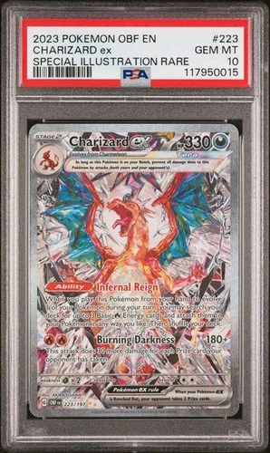 Pokemon Charizard ex Obsidian Flames Special Illustration Rare #223 PSA 10