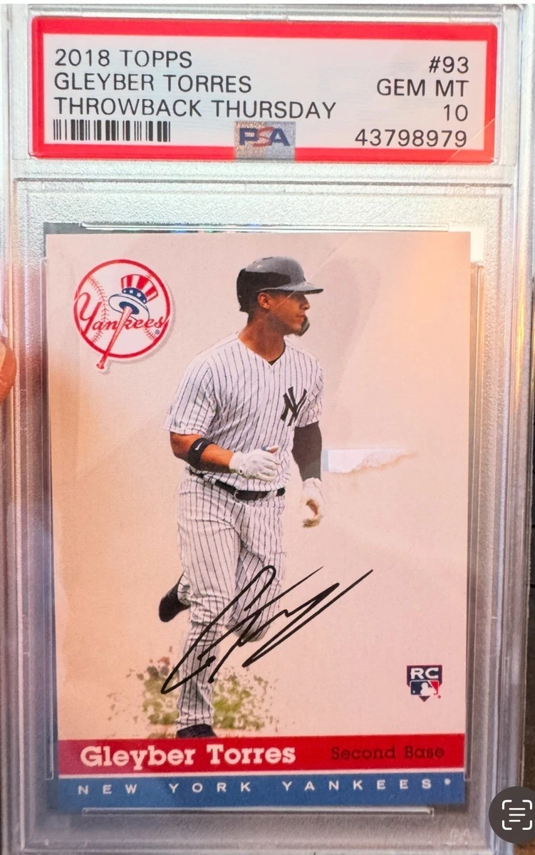 Gleyber Torres Professional Sports Authenticator (PSA) Baseball