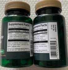 2 Pack High Potency Triple Iodine Thyroid Complex 12.5 mg 120 Veggie Caps (2x60)