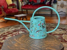 Arrosoir oiseaux fleurs sarcelle Burgon & Ball Royal Horticultural Society Angleterre