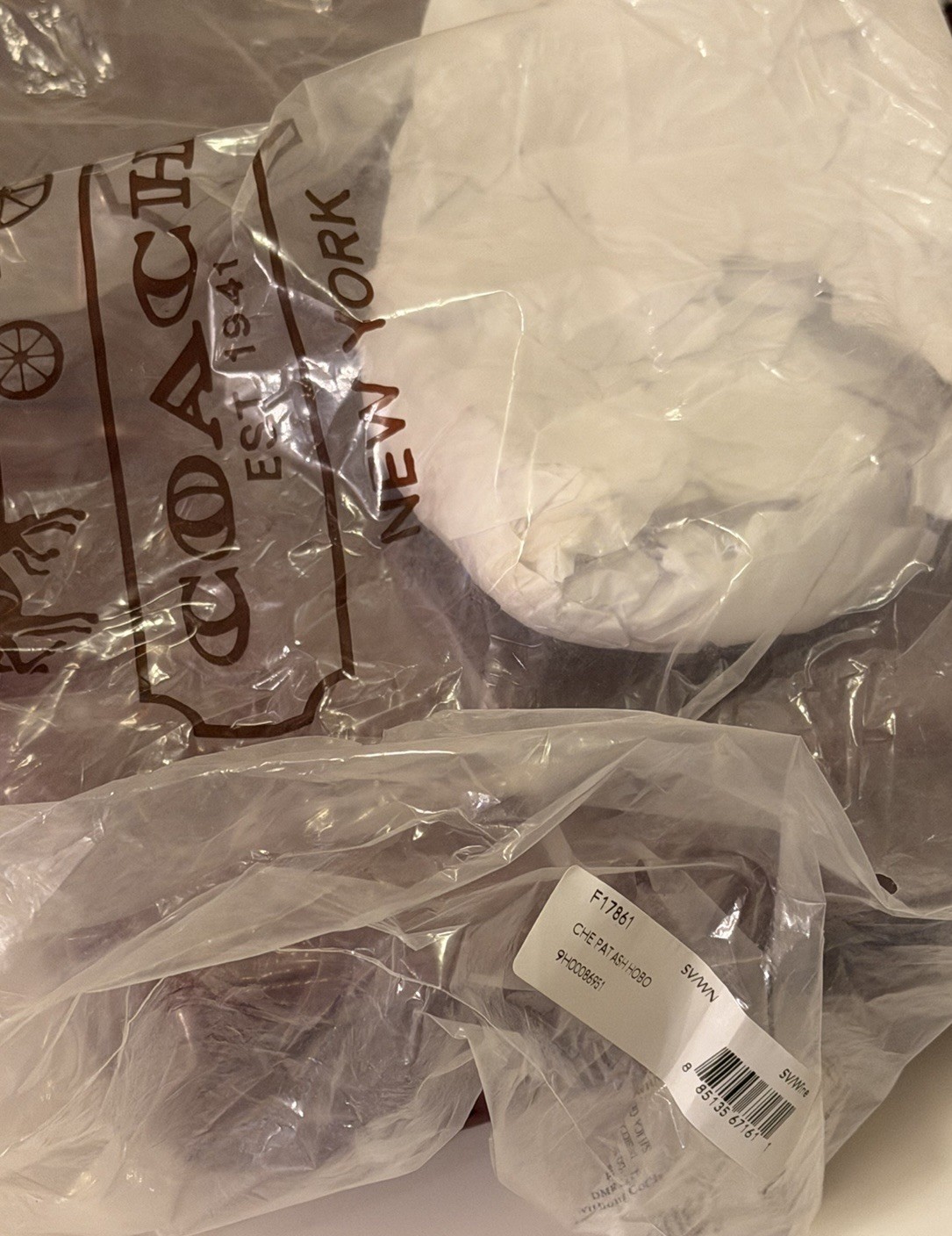 COACH CHELSEA Maroon Patent Leather Ashley Hobo Shoulder Bag Purse 17861 NEW* thumbnail 5