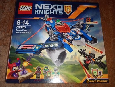 LEGO Nexo Knights: Aaron Fox's Aero-Striker V2 (70320) Retired New Sealed  673419245128|