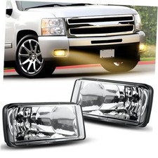 Fog Lights Compatible with 2007-2015 Silverado Suburban Tahoe Yukon-Halogen