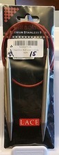 ChiaoGoo RED Lace Stainless Steel Circular Knitting Needles , US 15, 24" NIP