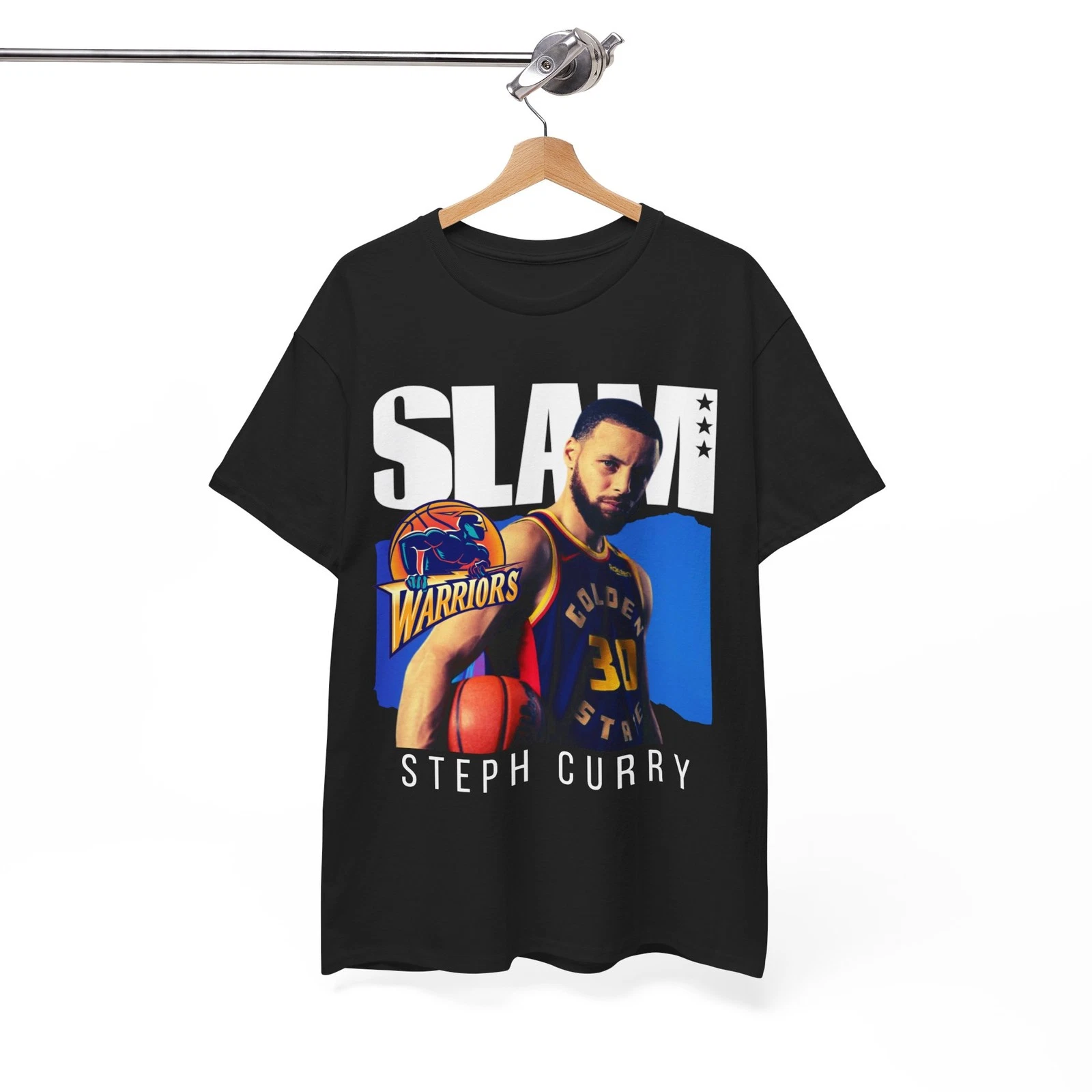 Stephen Curry GSW Slam Cover T-Shirt