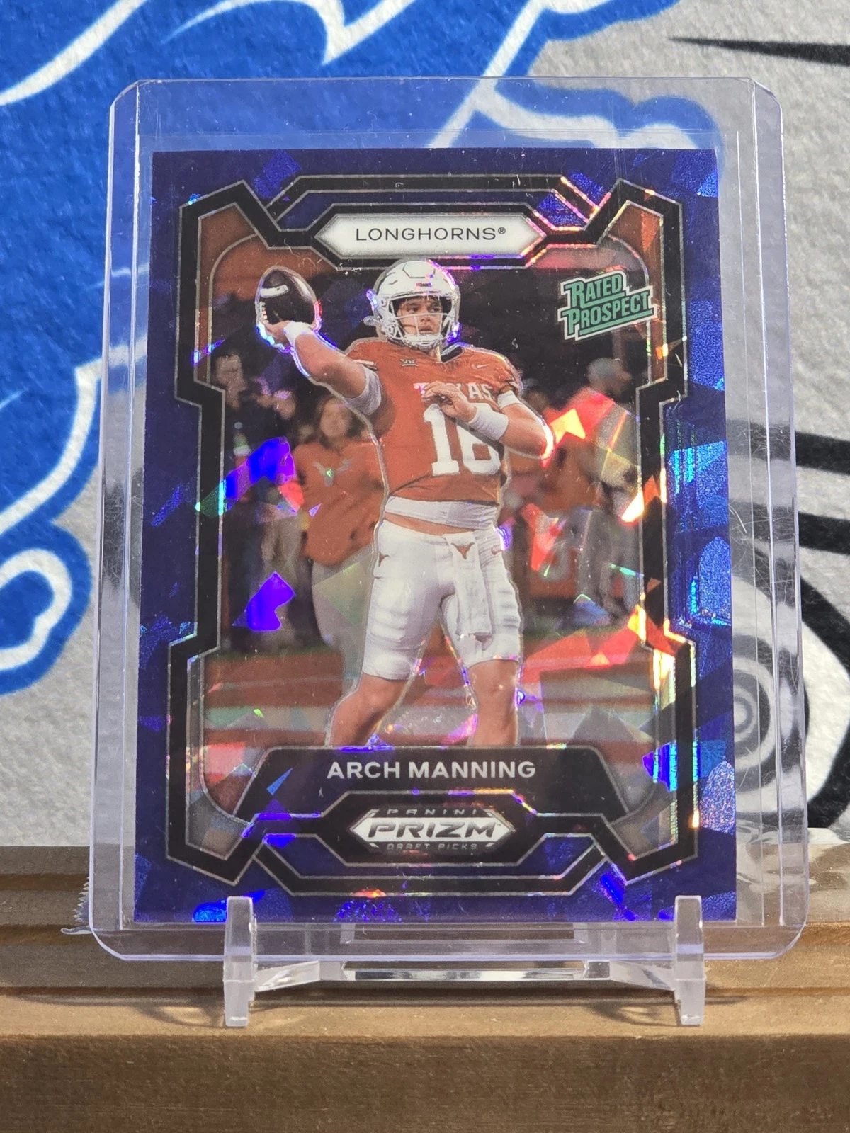 2024 Prizm Draft Picks Rated Prospect  Blue Ice  #192 Arch Manning Texas /99
