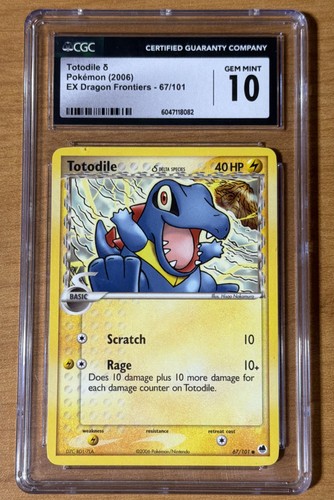 Totodile δ graded CGC 10 for sale on eBay