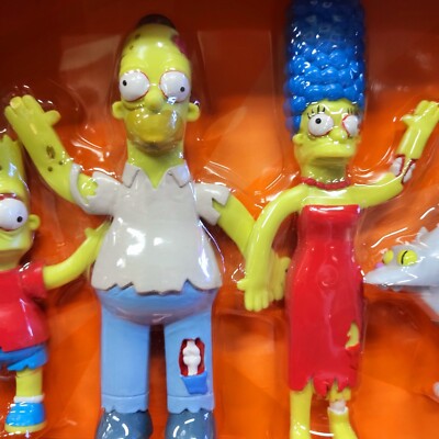 The Simpsons TREEHOUSE OF HORROR ZOMBIE Bendable Figures NJ CROCE