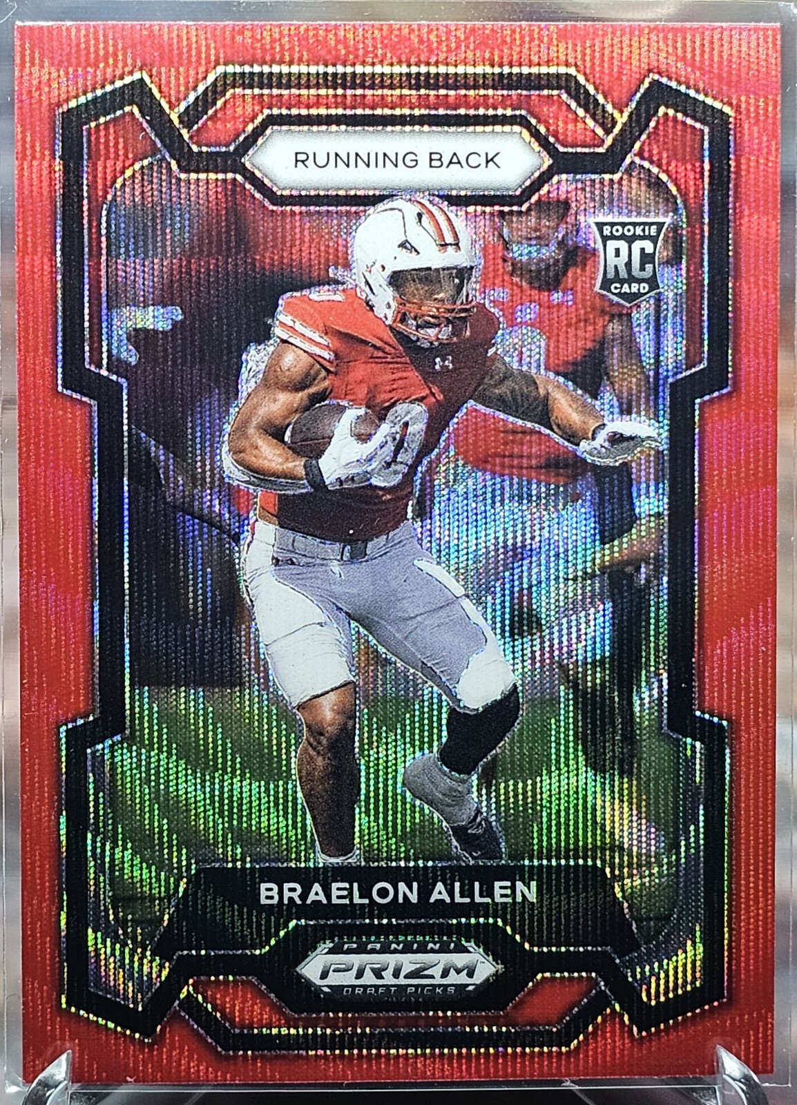 Braelon Allen 2024 Prizm Draft Picks Red Wave RC #129