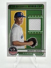 2023 Panini Stars and Stripes Baseball Brazil Jersey EMANNOEL MADEIRA U18-EM