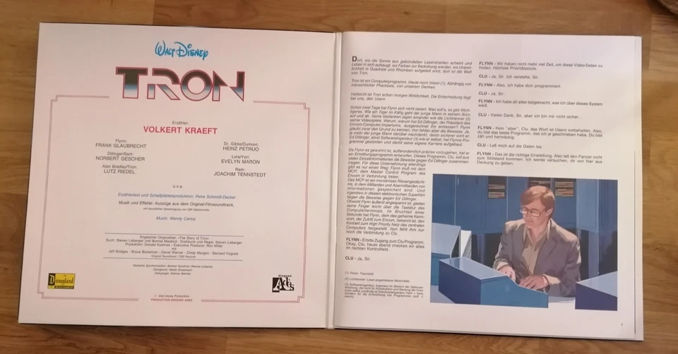Tron Hörspiel LP von 1982 Cover und LP Mint - Bild 3 von 4