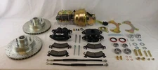 1957-1964 Galaxie power Ford disc brake conversion dual piston calipers black