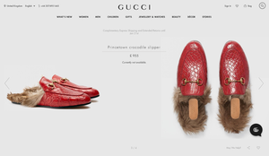 gucci princetown crocodile slipper