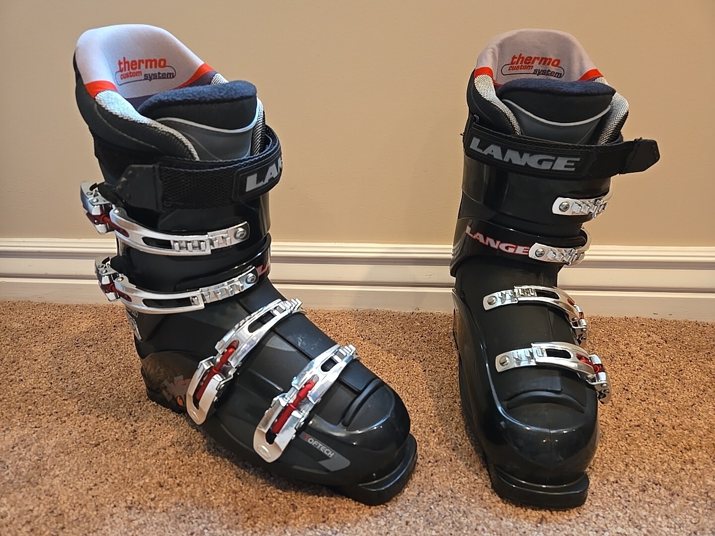 SALOMON Scarponi da Sci Lange V8 Mondo 26 5 308 Mm Shell Maxi Grip Sgancio Posteriore