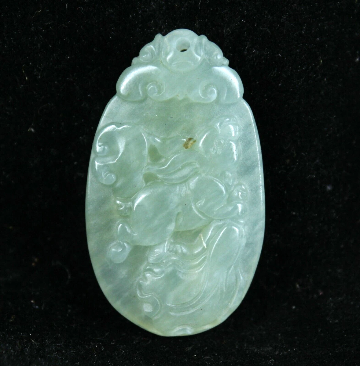 4.5 CM China Antique Jade Pendant natural Old Jade Pendant rabbit