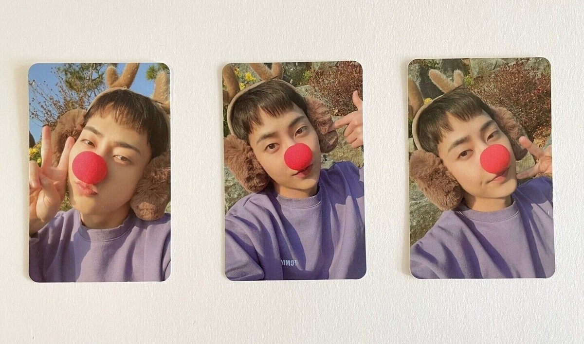 Kpop EXO 2022 Pink Christmas Random Official Photocard Trading