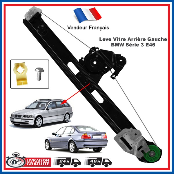 Mechanismus Fensterheber Eis Elektrisch Hinter Links FüR BMW 3 E46 51358212099-image