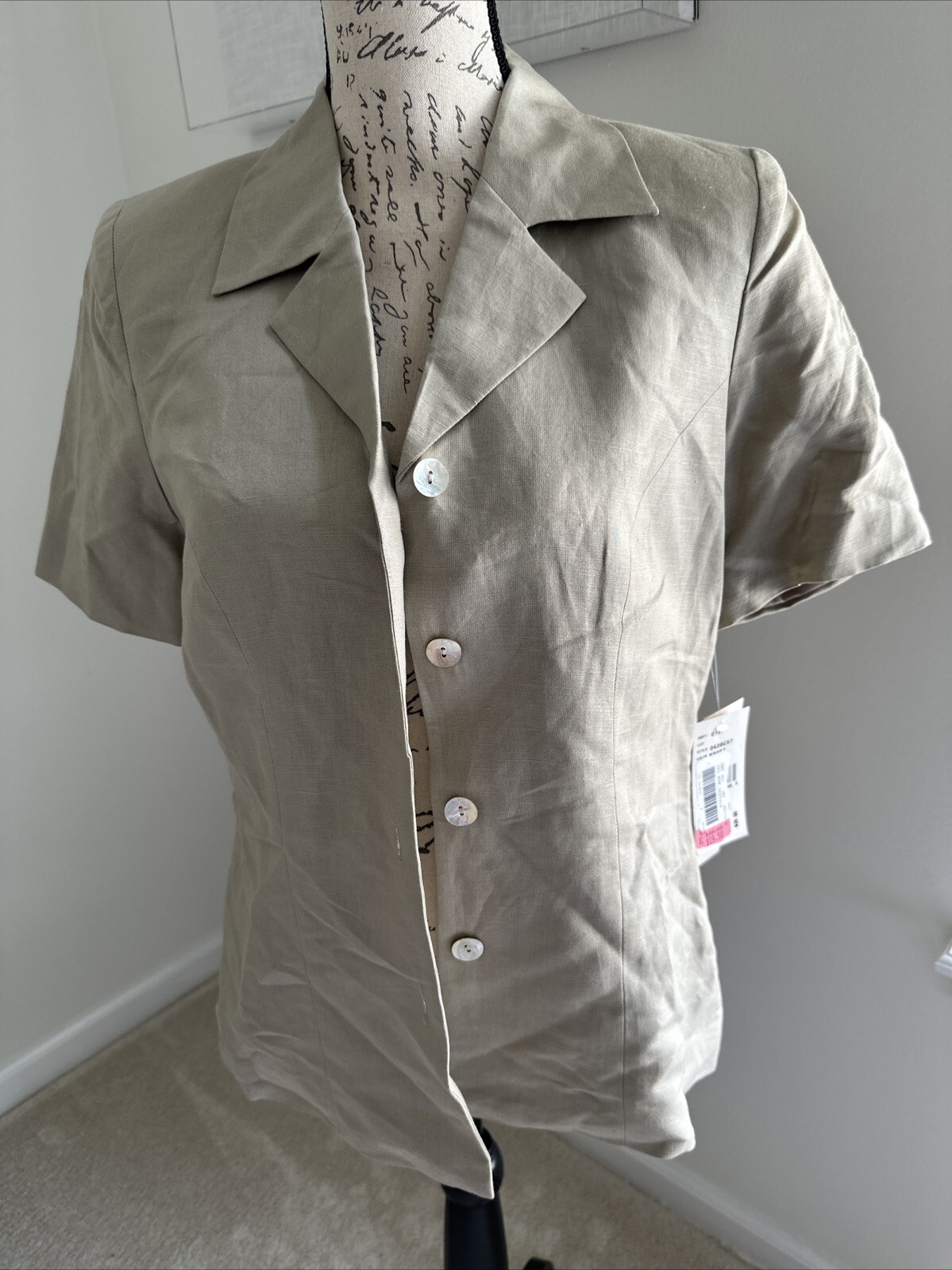 Khaki Beige Small Women’s Top by I.N Studio  
