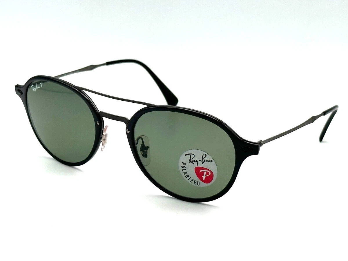 Ray Ban LightRay RB4287 601 9A 55 22 Black Gunmetal Titanium Green