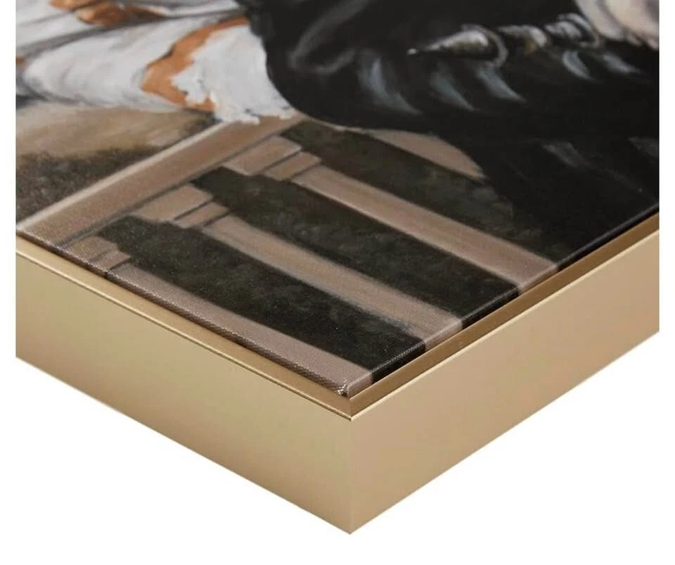 Framed Pet Wall Art (Captain Pug)  Funny Animal Canvas Wall Decor - Image 4 of 4