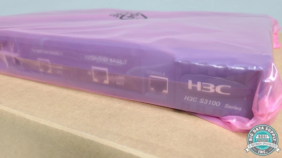 H3C, S3100-26T-SI 24-Port Managed Switch, P/N 0235A15D - Image 3 of 4