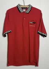 Corvette Checkered Men’s Vantage Classics Polo Golf Shirt Small
