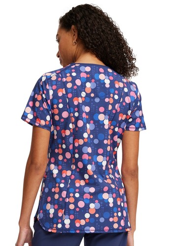 Sporty Spots Cherokee Infinity Print Top Style CK634 SPST Size Small - Picture 2 of 5