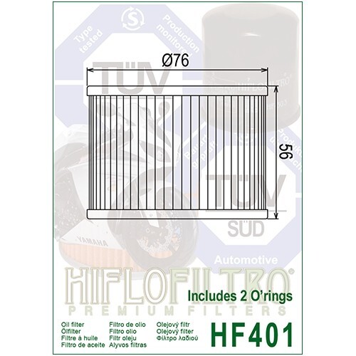 Filtro de aceite de calidad Hiflofiltro OE se adapta a KAWASAKI KZ750 / Z750 (1980 a 1987) - Imagen 2 de 5