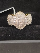 Cubic Zirconia 18k Yellow Gold Over Sterling Silver Ring 2.12ctw