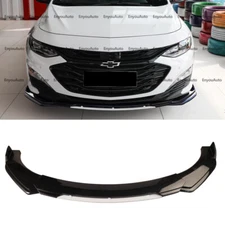 For Chevrolet Malibu Front Bumper Lip Spoiler Splitter Gloss Black White