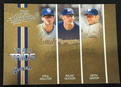 PAUL MOLITOR Sexson Ginter 2005 Absolute Memorabilia #TT-47 Team Trios #179/200
