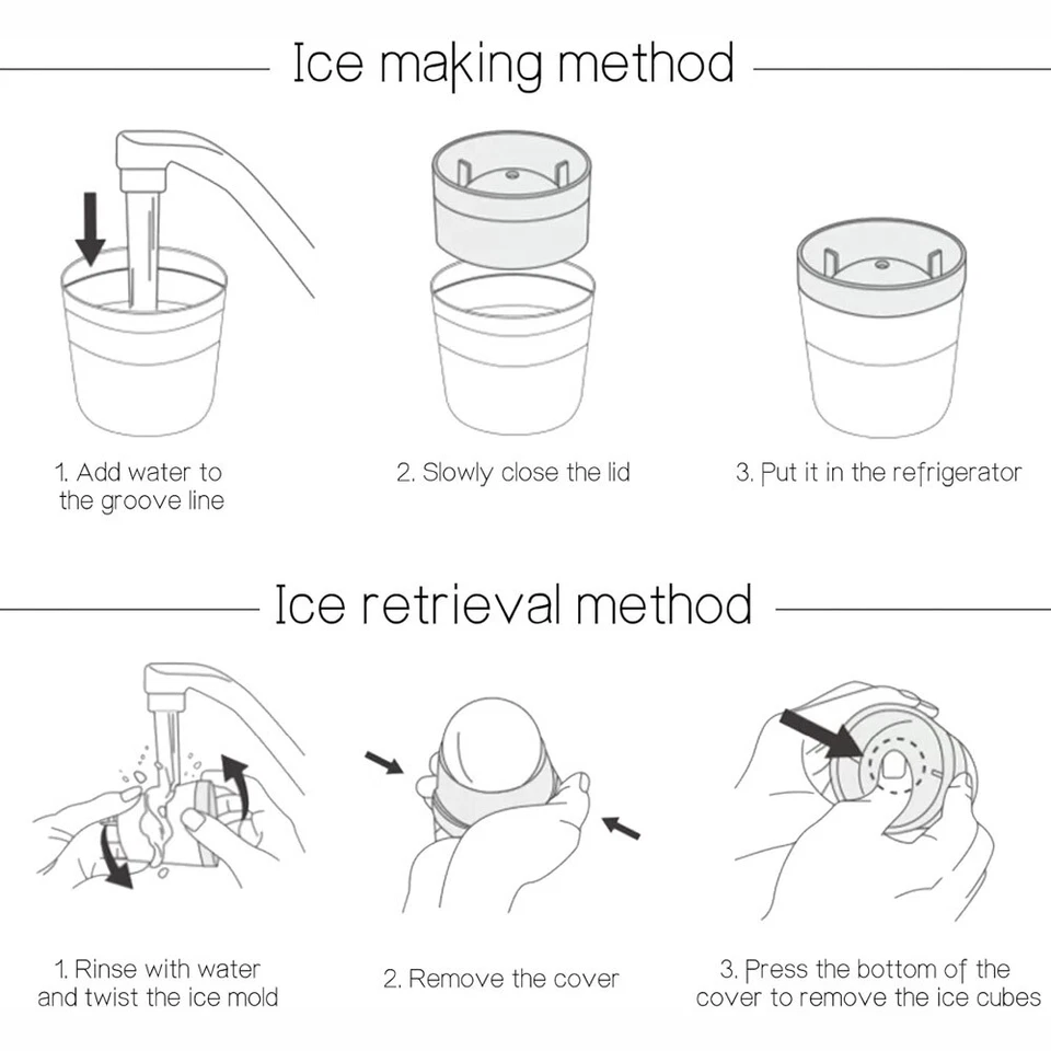 Moldeador grande apilable de fusión lenta para whisky cócteles bebidas Foto 3 de 4