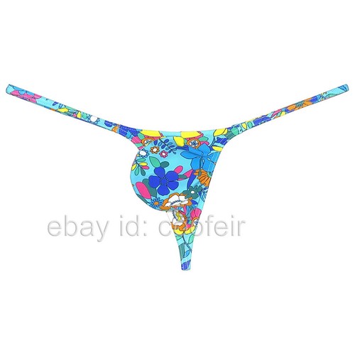 Men's Micro Thong Underwear String Waist T-back Contour Pouch Lingerie Jockstrap - Picture 24 of 52