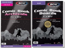 25 BCW Silver Age Comic Book Archivals 2 Mil Mylar Bags and Boards