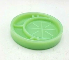 McKee Vintge Style Coaster / Ashtray JADITE JADEITE Vintage Green MINT