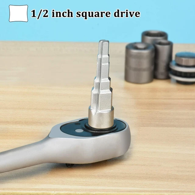 Universal Radiator Spud Wrench 1/2" Radiator Valve Key Spanner 5 Step Wrench - Image 2 of 4