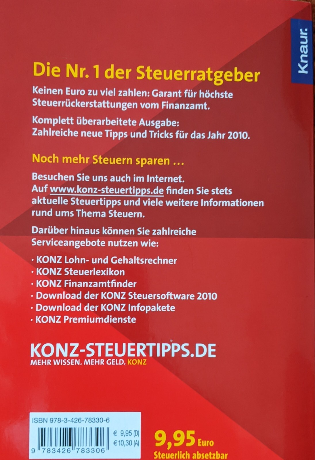 Franz Konz 1000 ganz legale Steuertricks 2010, Ratgeber für alle Steuerzahler 9783426783306 eBay Franz Konz 1000 ganz legale Steuertricks 2010, Ratgeber für alle Steuerzahler 9783426783306 eBay