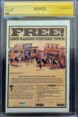 Daredevil #181 (1982) CGC 9.6 Death of Elektra Signed by Frank