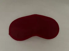 NEW Luxuriously Soft Red Sleep Mask With Nose Flap & Double Straps For Comfort