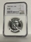 1956 Type 1 Franklin Half NGC PF 68 * Nice! Price Guide $800 *