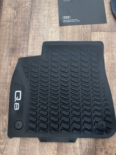 Original Audi Q8 2019+ LHD Auto Gummi Allwetter Fußmatten vorne - Bild 2 von 5