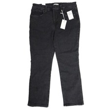 Good American Good Legs Straight Black Jeans Size 12  Inseam 27.5 in