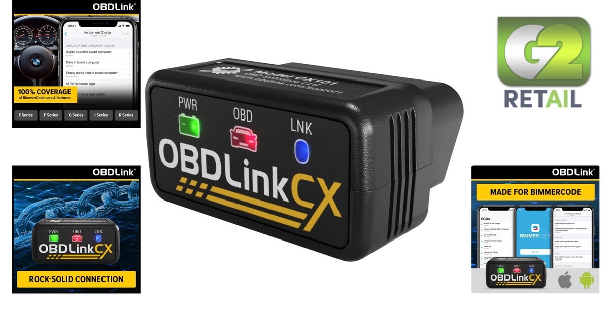 OBDLink CX Bimmercode Bluetooth OBD2 Adapter BMW Mini iOS Android